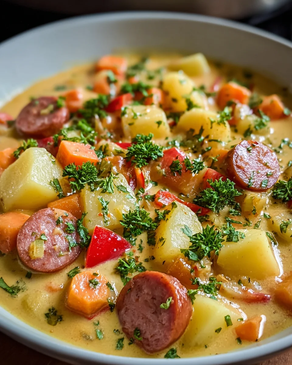 Würziger Kartoffel-Wurst-Eintopf: Herzhaft & einfach