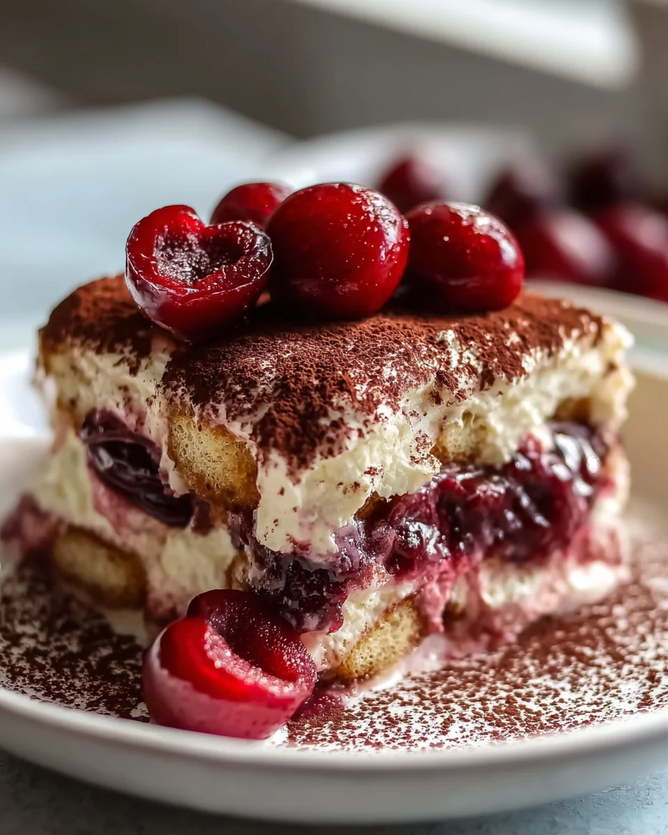 Cherry Amaretto Tiramisu