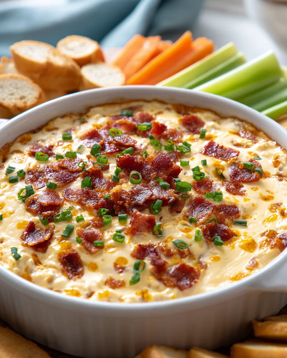 Heißgeräucherter Gouda Rindfleisch-Bacon Dip Rezept