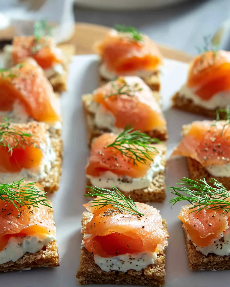 Luxuriöse Smoked Salmon Canapés – Blitzschnell zubereitet