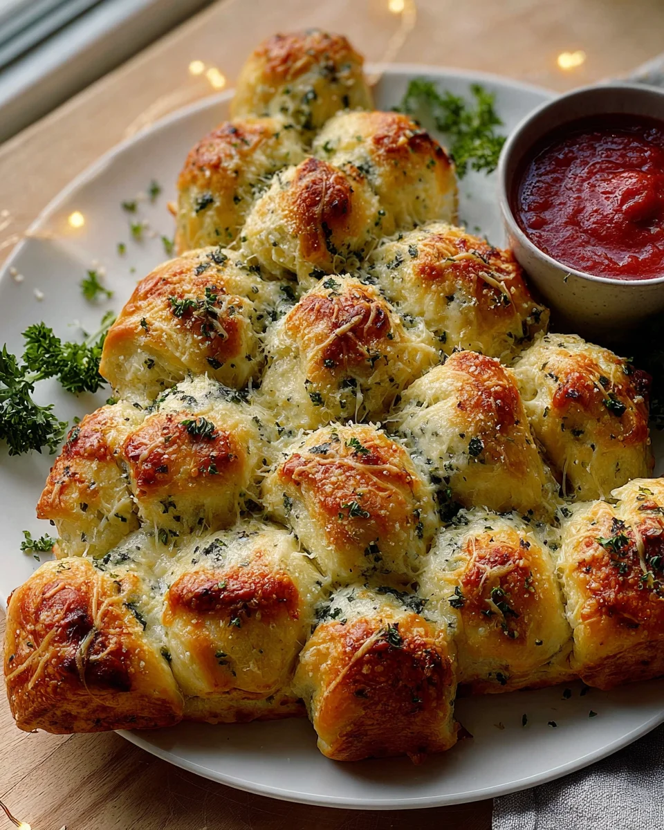 Easy Recipes Cheesy Christmas Tree Bread