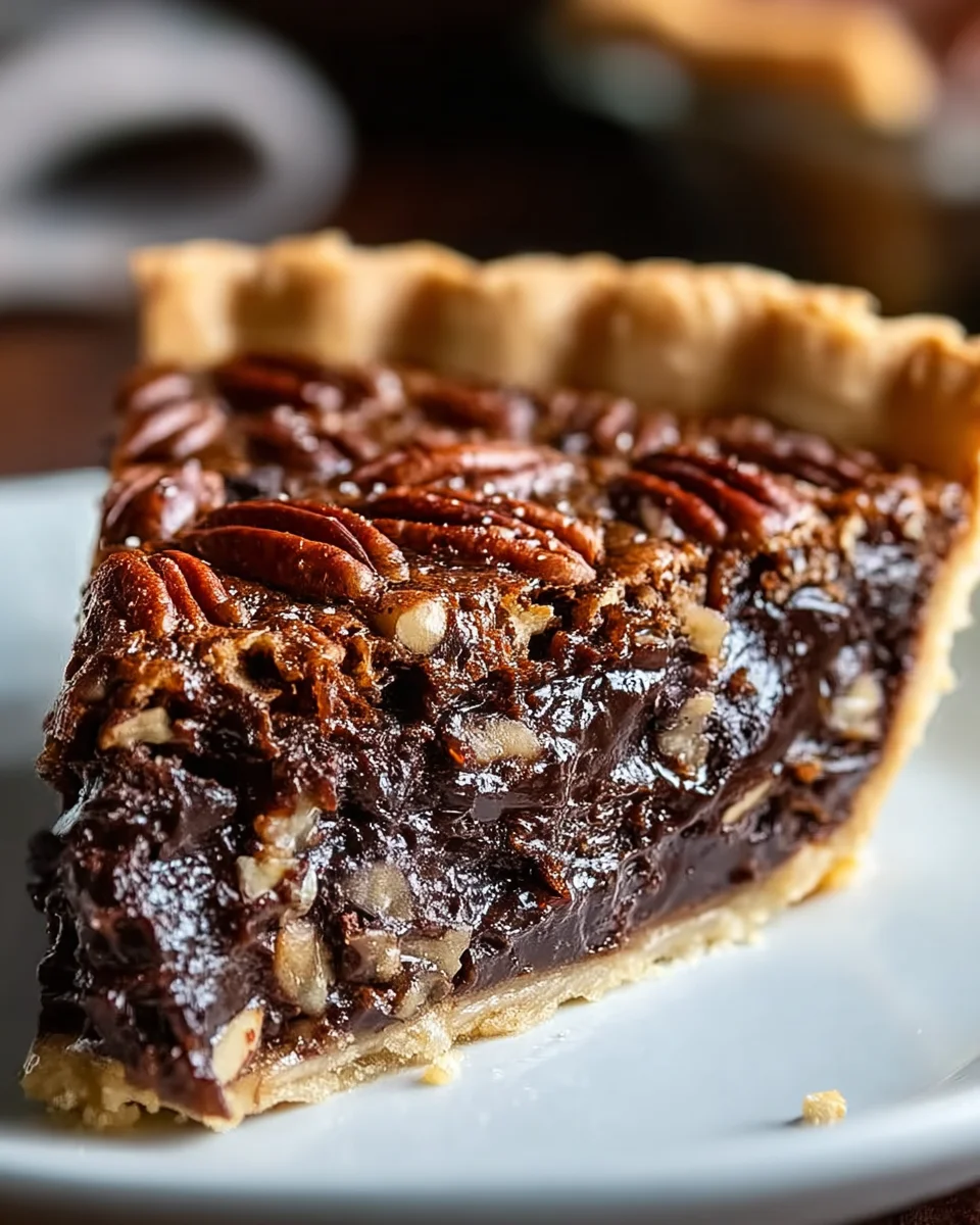 Leckeres Texas Chocolate Pecan Pie Rezept für Schokoladenliebhaber