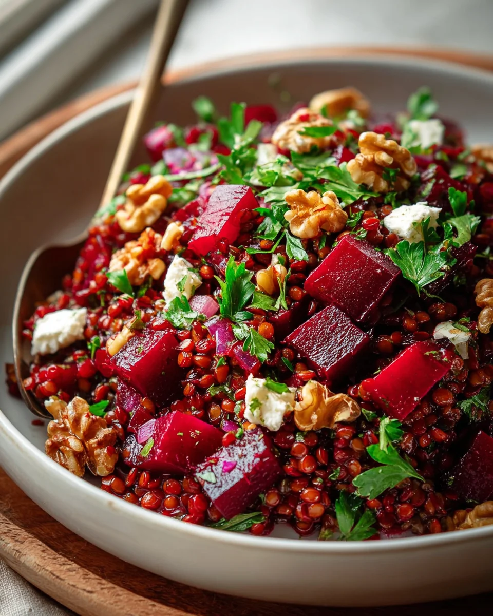 Rote Bete Linsen Salat – Einfaches Rezept für gesunden Genuss