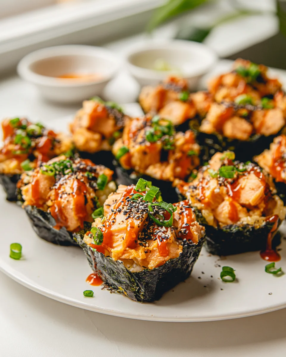 Viral: Einfache Gebackene Lachs Sushi Cups – Lecker!