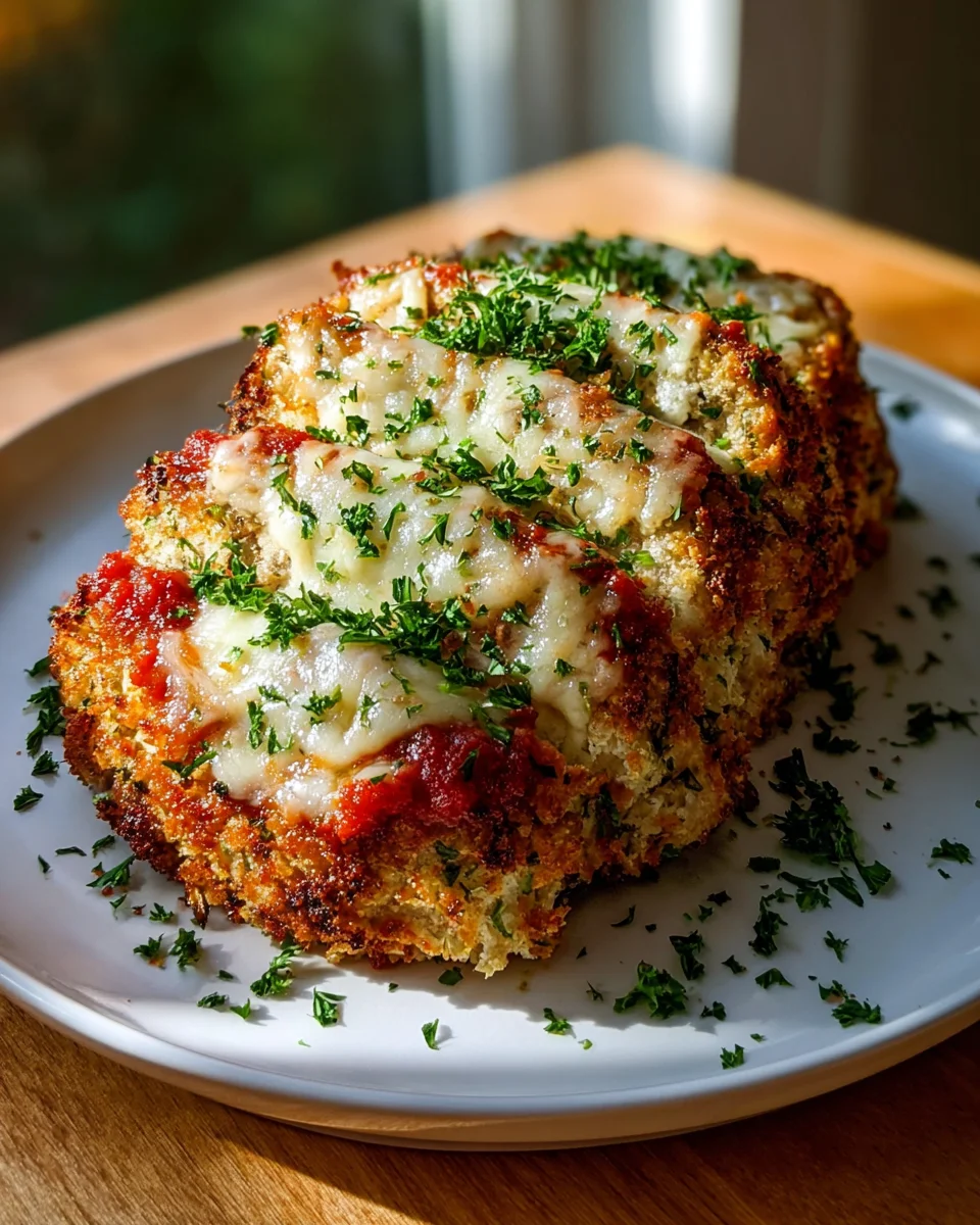 Leckeres Parmesan Chicken Meatloaf – Einfach und saftig!