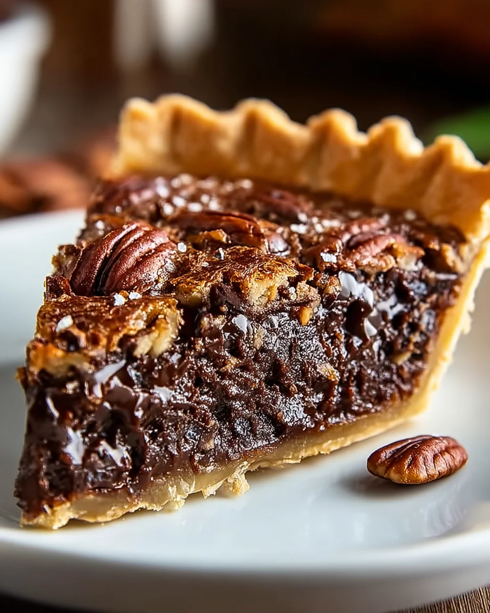 Leckeres Texas Chocolate Pecan Pie Rezept für Schokoladenliebhaber