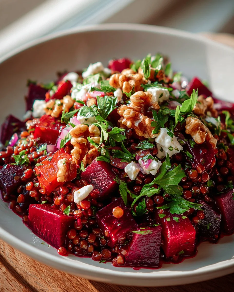 Rote Bete Linsen Salat – Einfaches Rezept für gesunden Genuss