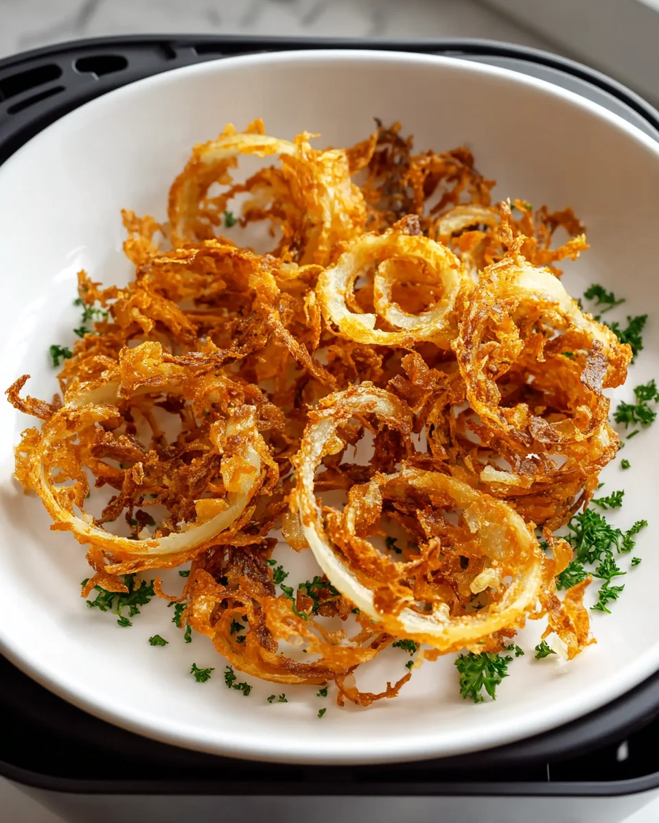 Krosse Zwiebeln im Air Fryer – Perfekte Knusperbissen Rezept