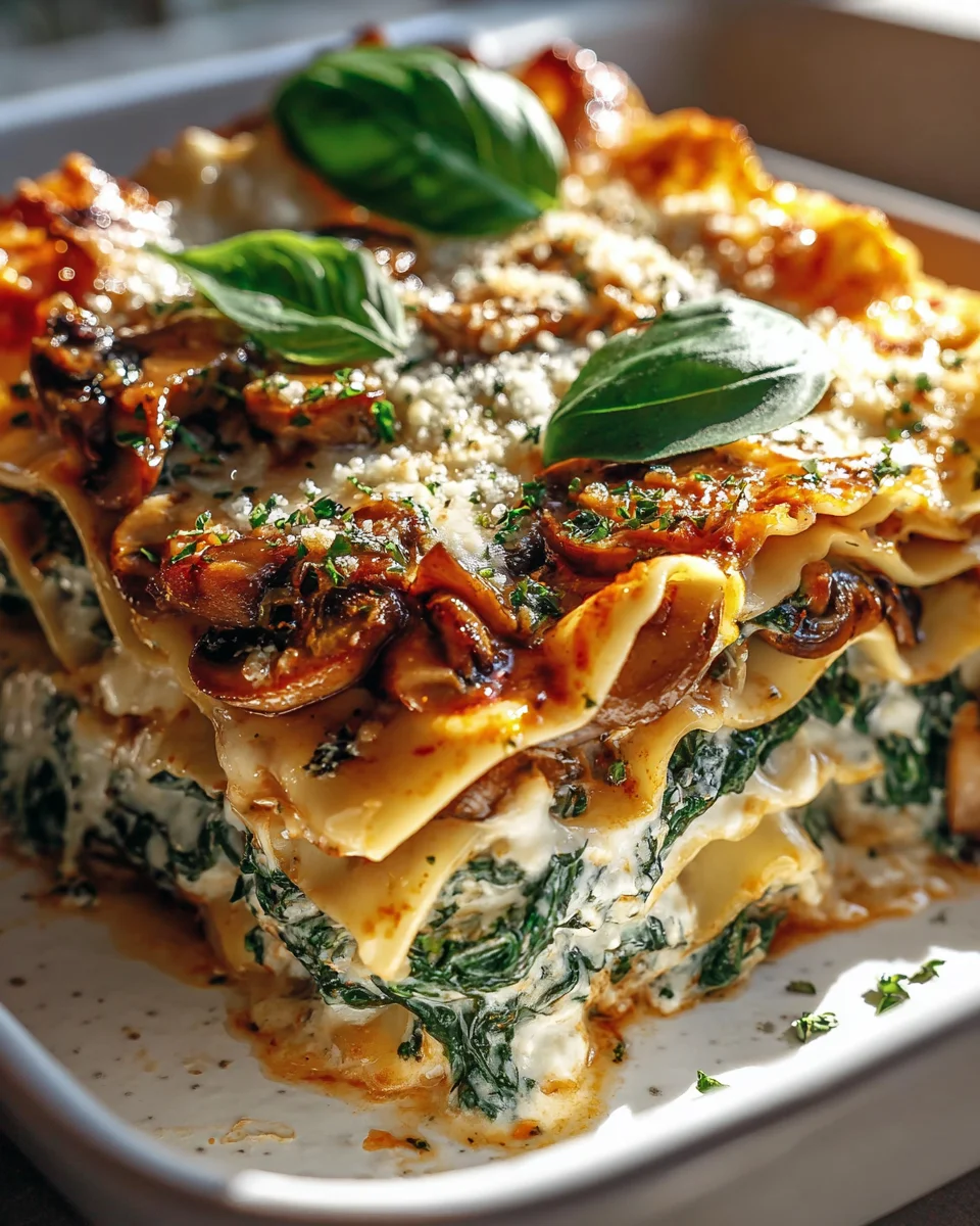 Leckere Pilz-Spinat-Lasagne: Vegetarisches Rezept genießen!