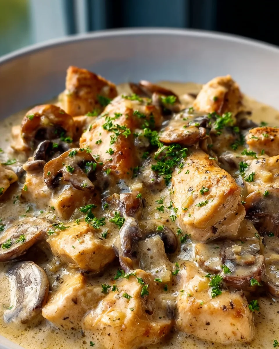 Reichhaltiges Hähnchen Stroganoff Rezept – Cremig & Lecker!