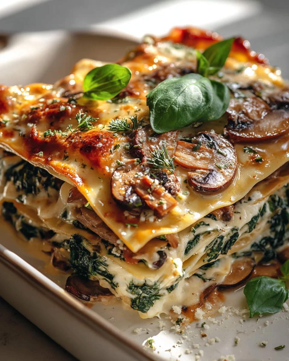 Leckere Pilz-Spinat-Lasagne: Vegetarisches Rezept genießen!