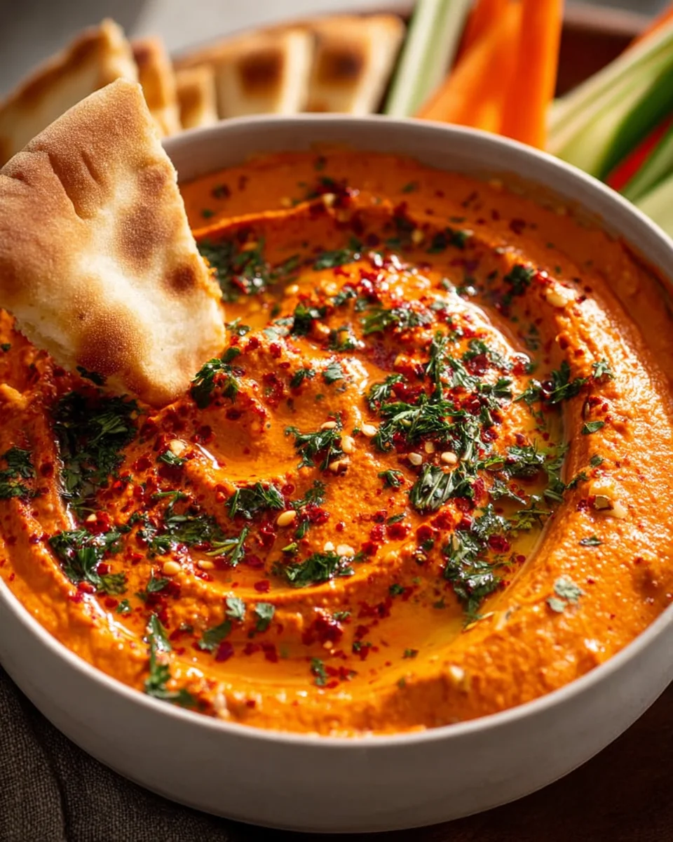 Cremiger Rote Paprika Walnuss Dip – Seidenweiche Textur entdecken