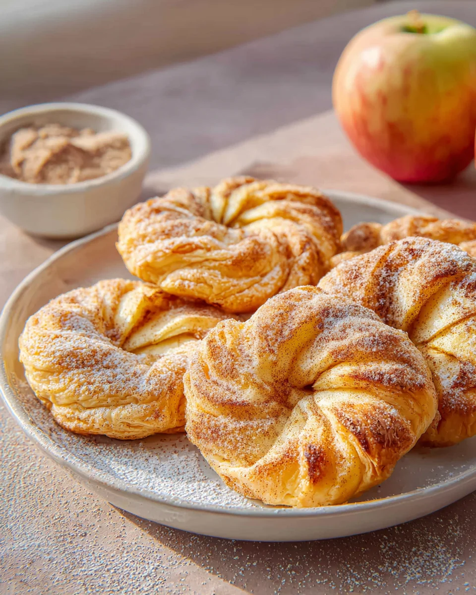 Leckere Apfelringe mit Blätterteig – Einfaches Rezept!