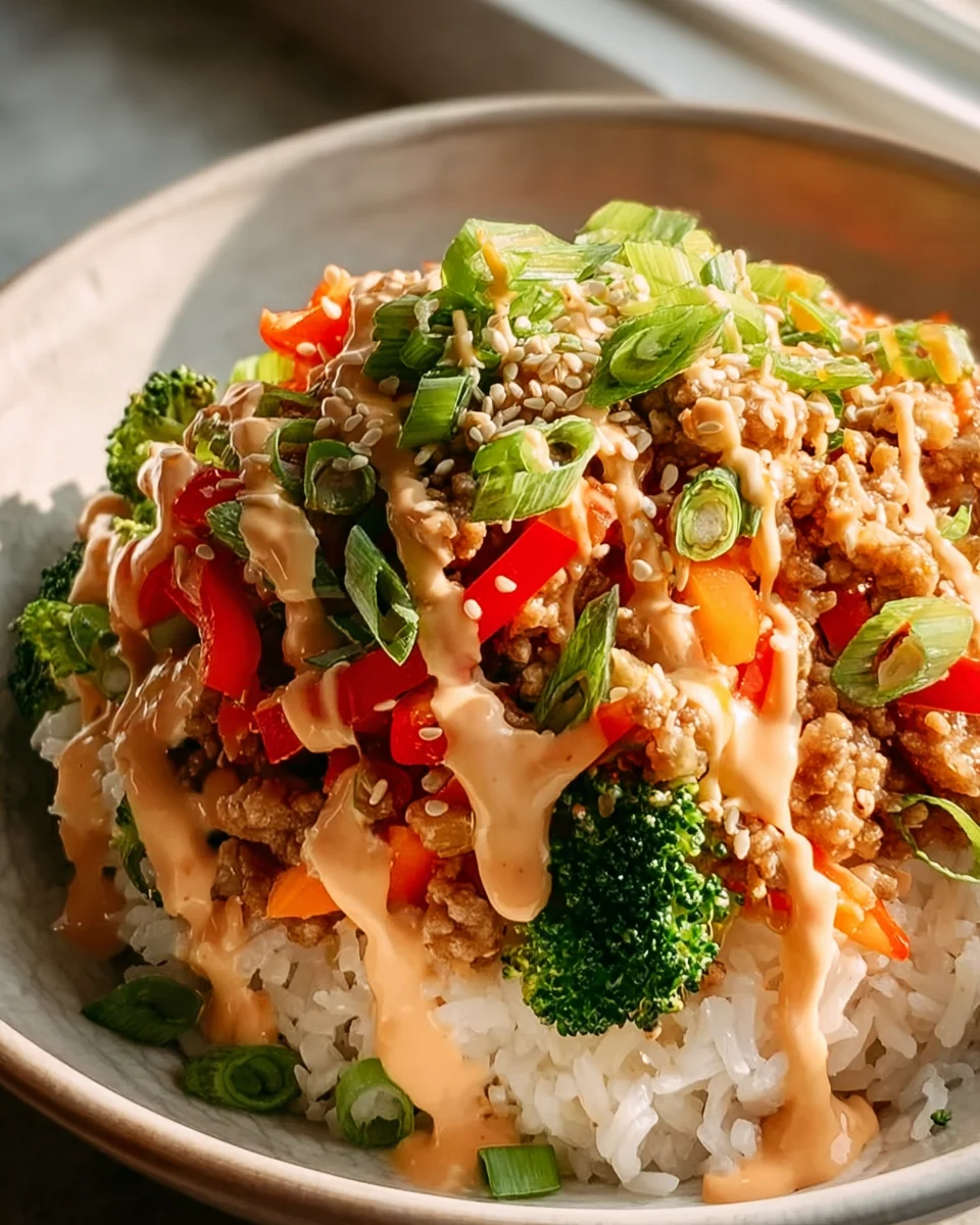 Bang Bang Putengehacktes Reis-Bowls: Schnell & Lecker!