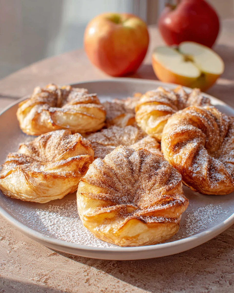 Leckere Apfelringe mit Blätterteig – Einfaches Rezept!
