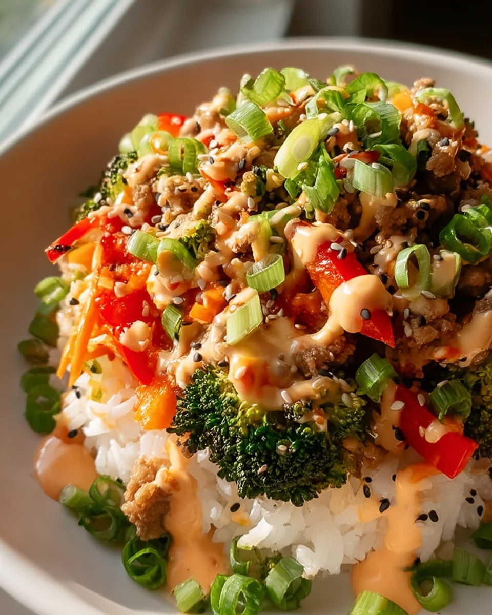 Bang Bang Putengehacktes Reis-Bowls: Schnell & Lecker!