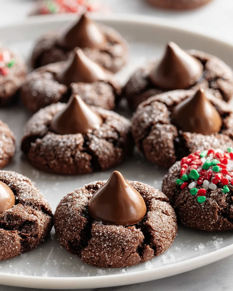 Chocolate Blossom Cookies