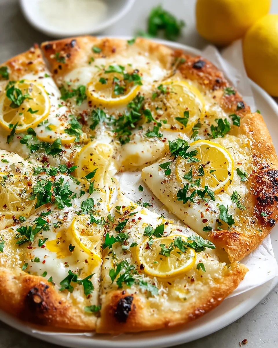 Lemon Mozzarella Pizza: Frisch und lecker selbstgemacht!