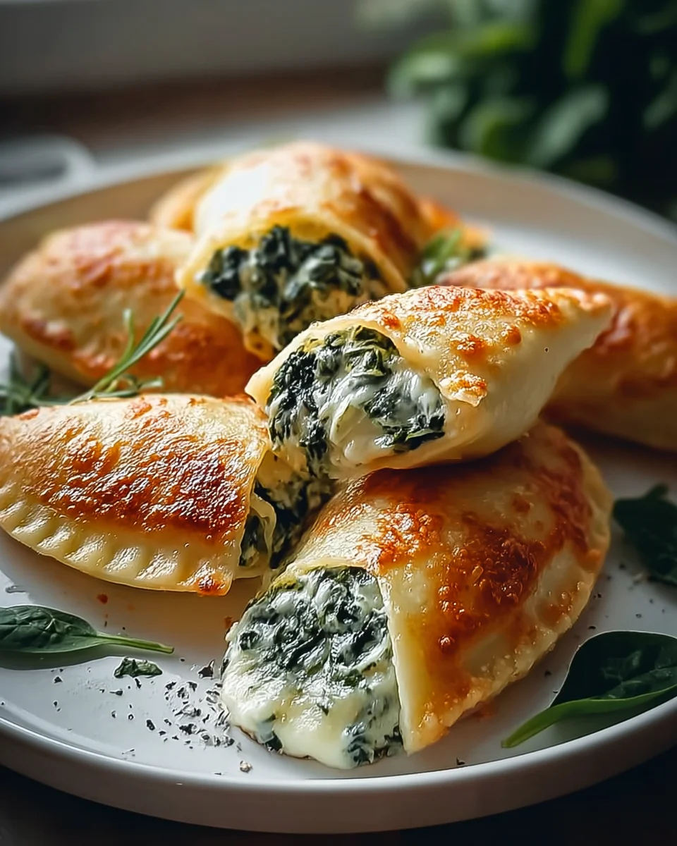 Leckere Kartoffeltaschen mit Spinat und Frischkäse Rezept