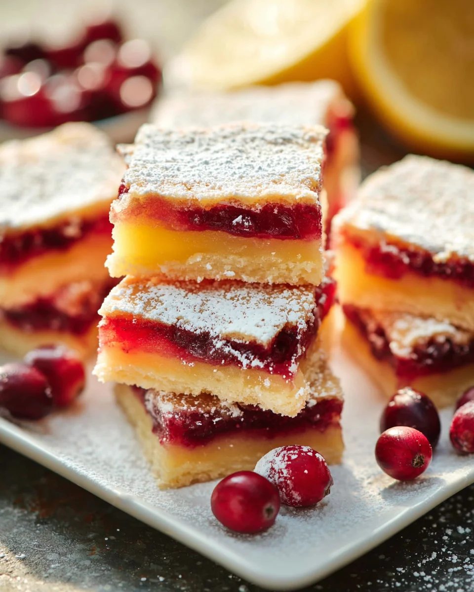 Leckere Cranberry Lemon Bars – Fruchtiger Genuss für jeden Tag!