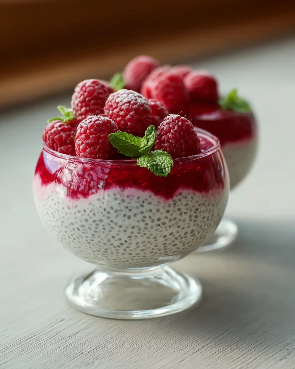 Vanille-Himbeer-Chia-Pudding: Gesund und lecker genießen!