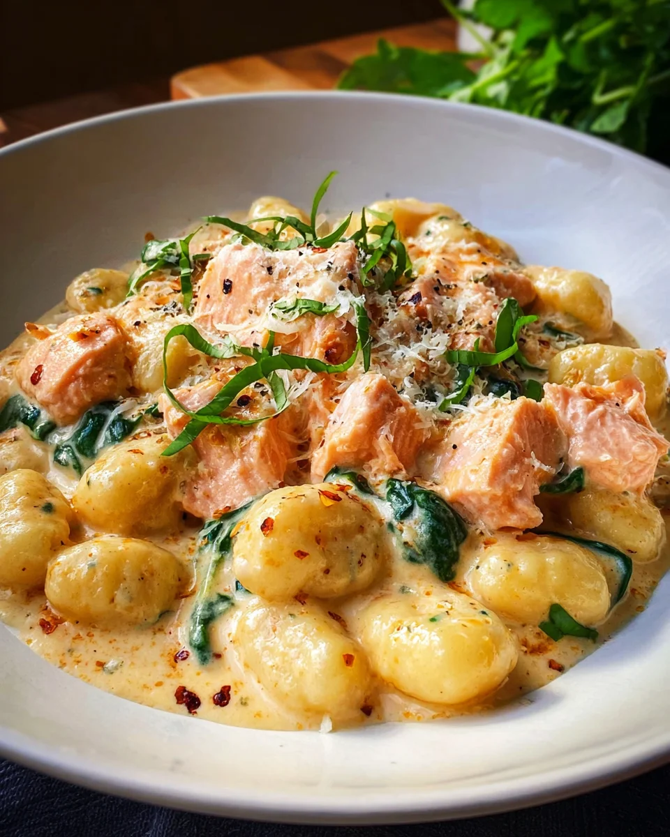 Cremige Lachs Gnocchi – Ein Genuss für Feinschmecker!