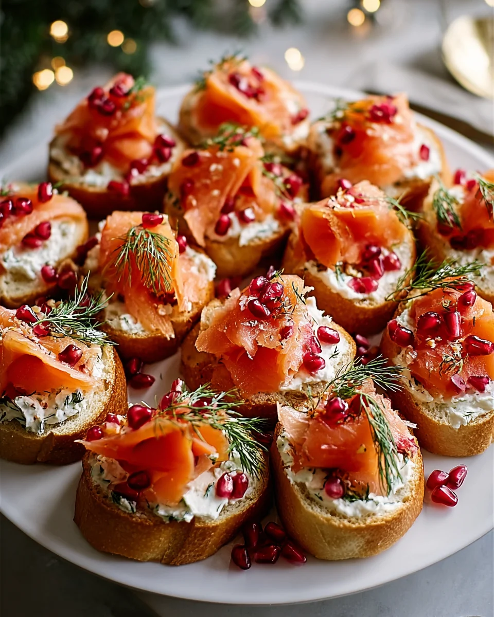 Weihnachts Lachs Bruschetta Kranz – Festlich & Lecker