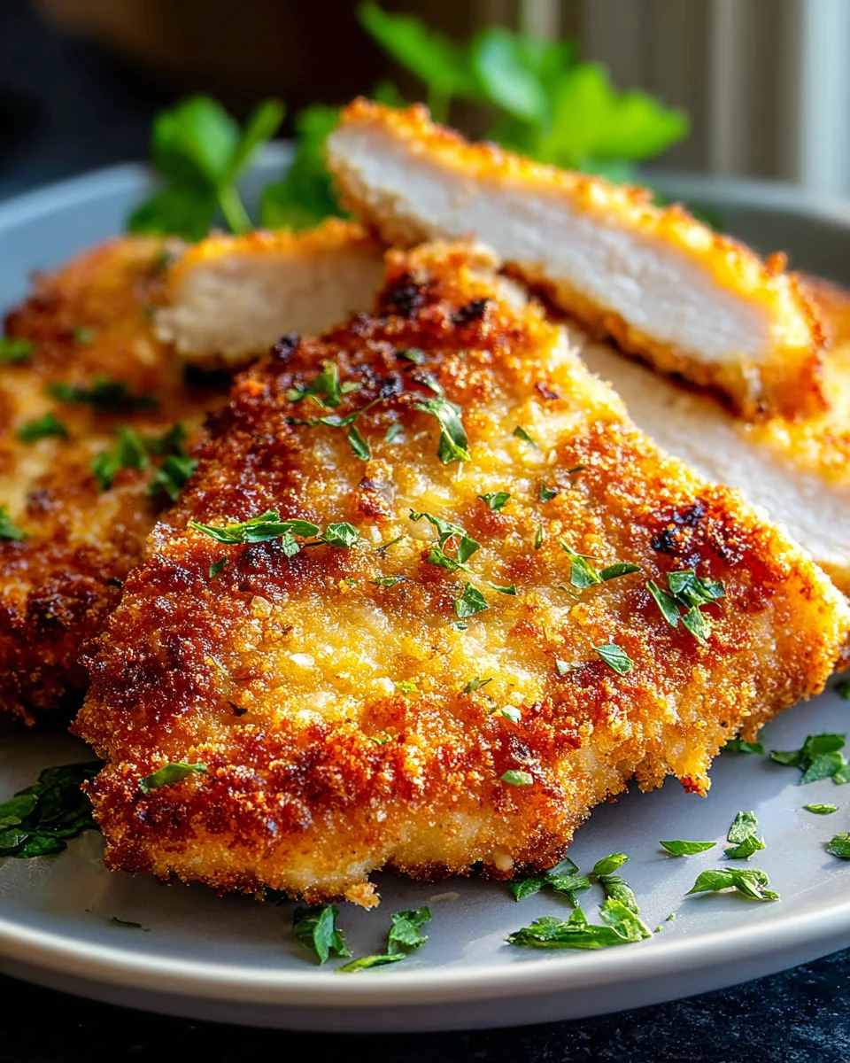 Unwiderstehliches Air Fryer Parmesan Hähnchen Rezept