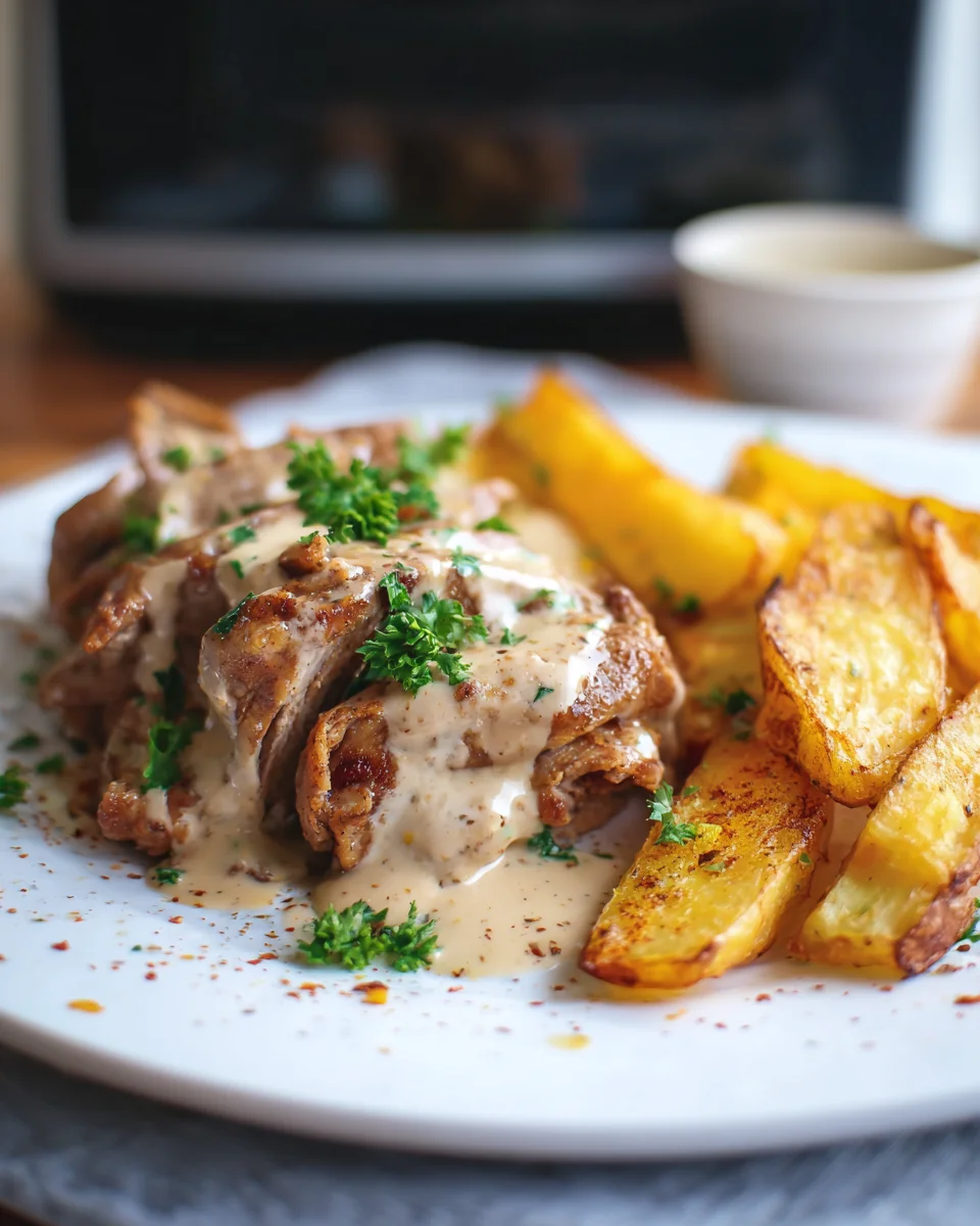 Saftiges Rinder-Gyros: Dein griechischer Traum mit cremiger Soße