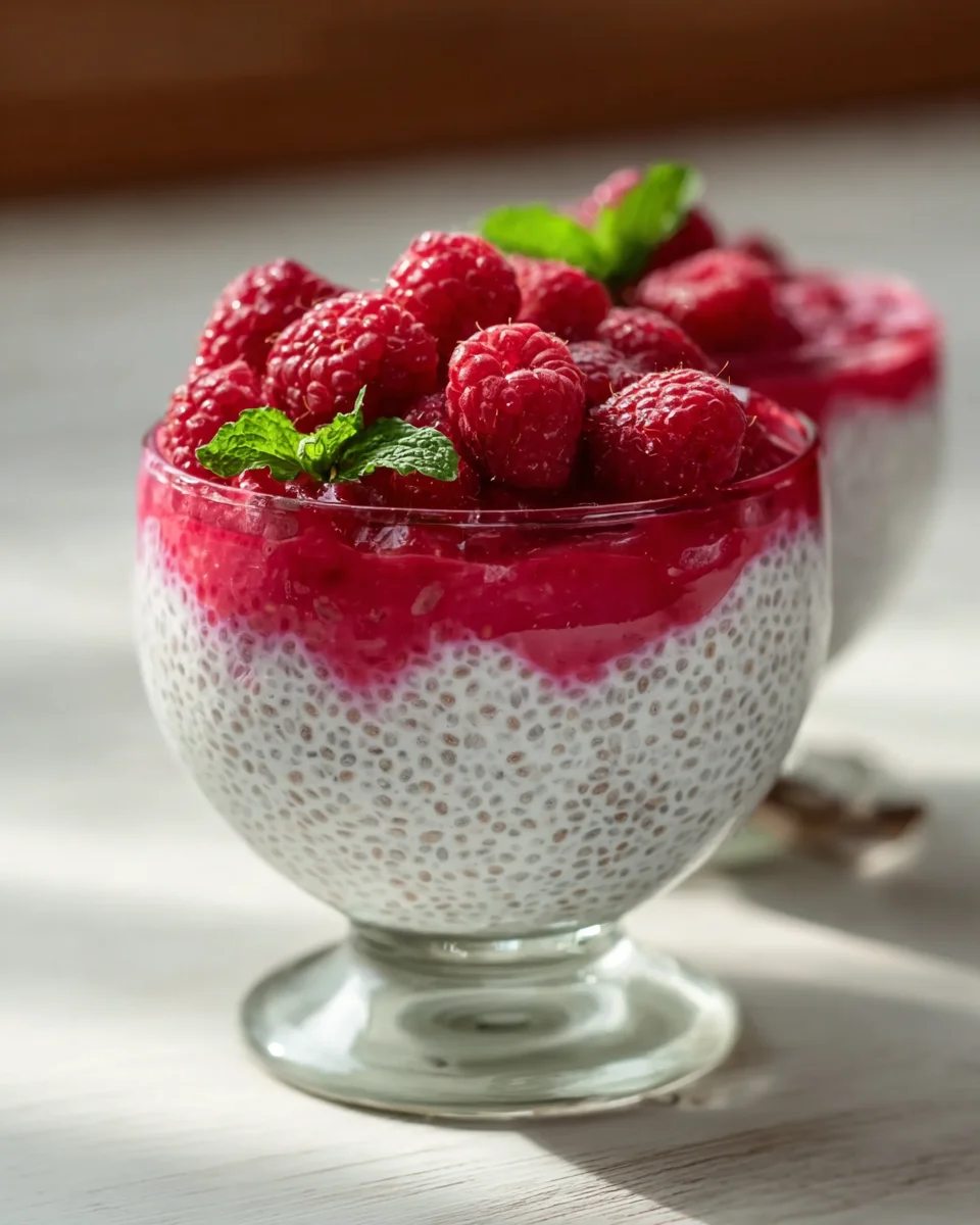 Vanille-Himbeer-Chia-Pudding: Gesund und lecker genießen!