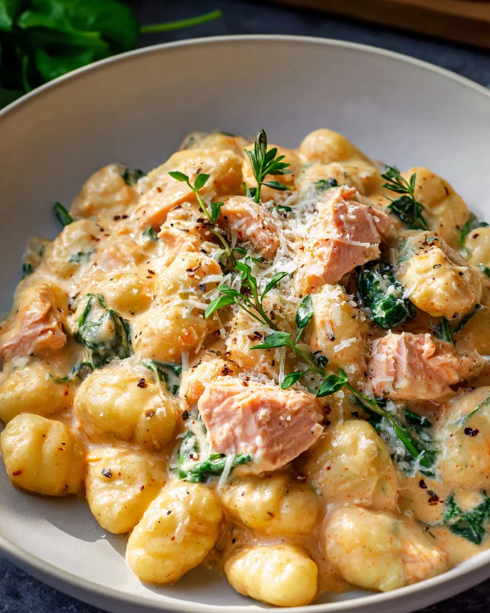 Cremige Lachs Gnocchi – Ein Genuss für Feinschmecker!