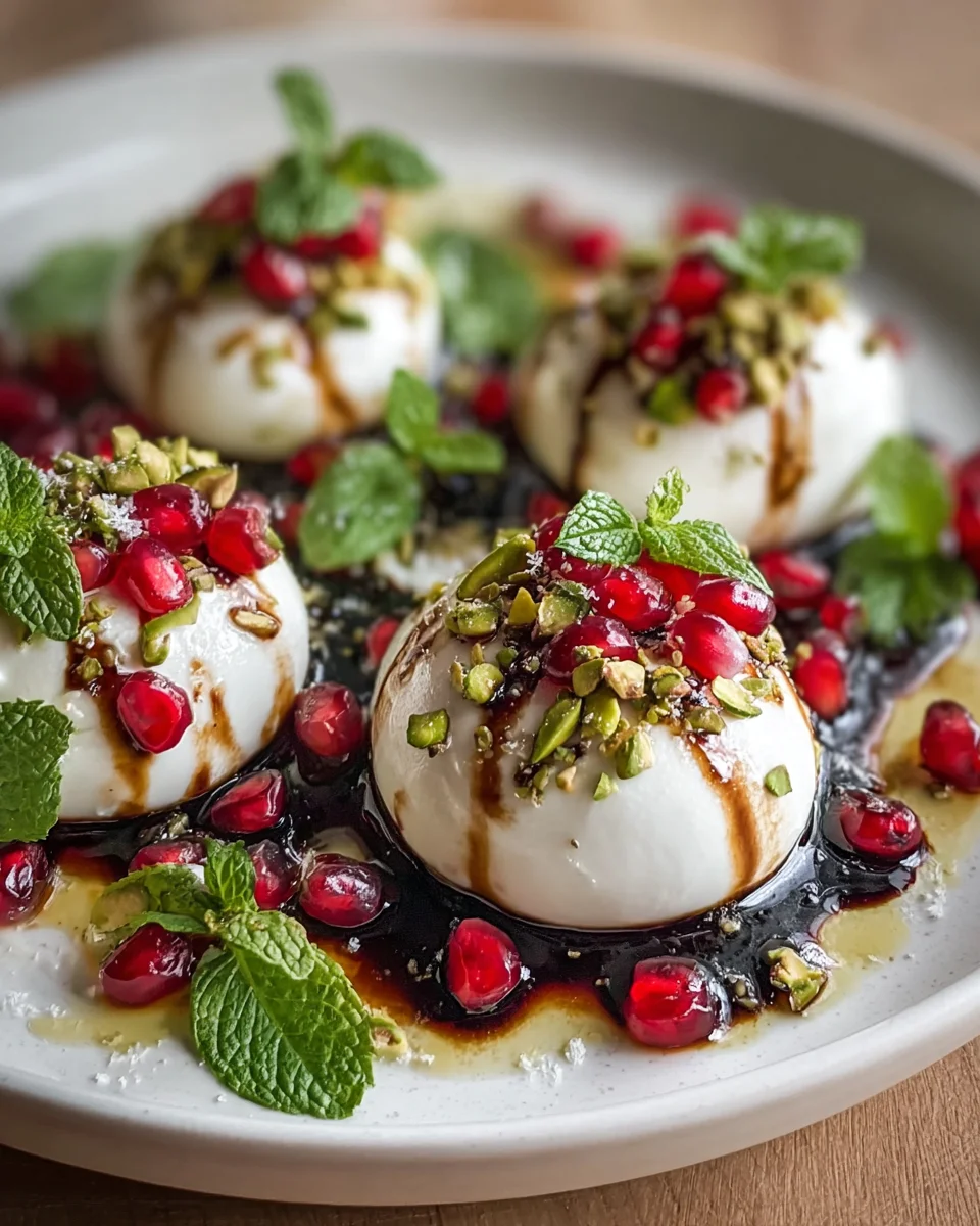 Festliche Burrata-Bällchen: Eleganter Weihnachts-Appetizer
