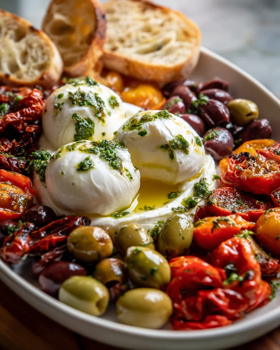 Mediterranes Burrata Board: Ein Genuss für Feinschmecker!