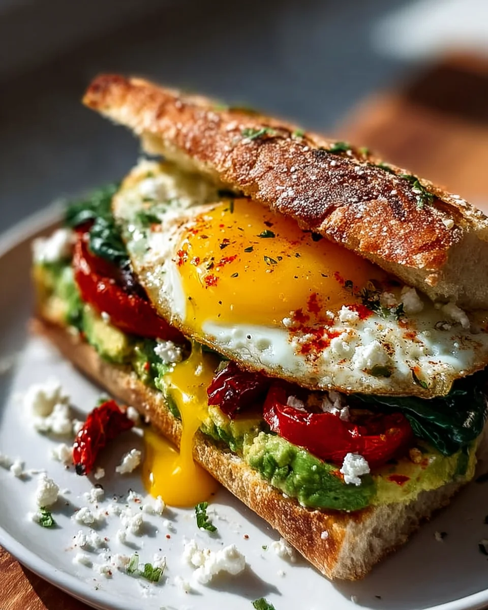 Mediterranes Frühstücks-Sandwich: Gesund & Lecker!