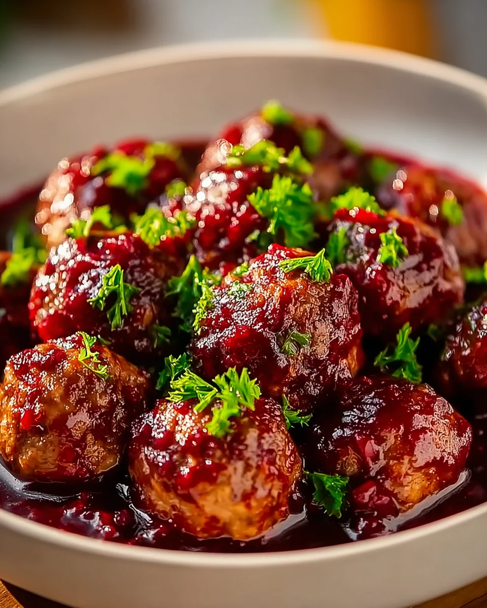 Schnell & Festlich: Cranberry-Rinderbällchen für Weihnachten