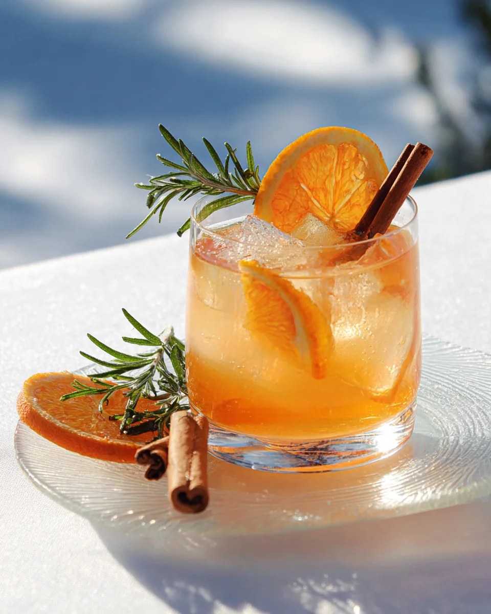 Erfrischender Mandarinen Lillet ohne Alkohol genießen!