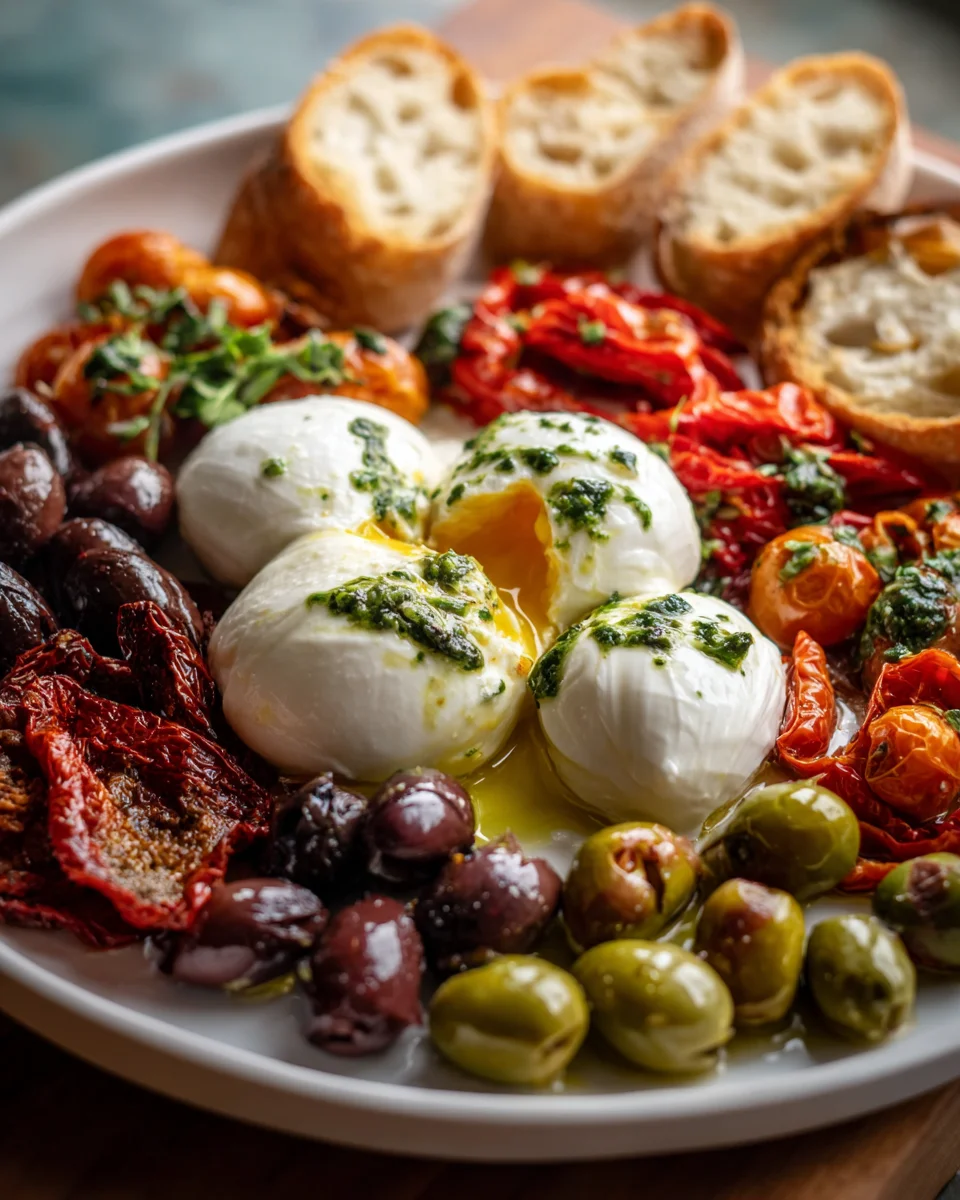Mediterranes Burrata Board: Ein Genuss für Feinschmecker!