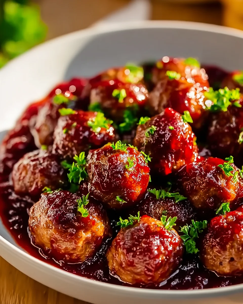 Schnell & Festlich: Cranberry-Rinderbällchen für Weihnachten