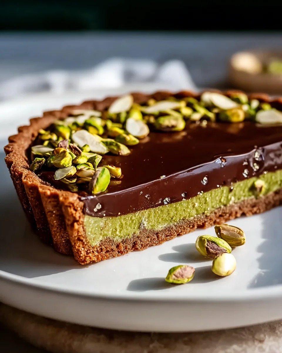 Schokoladen-Pistazien-Tarte: Ein himmlisches Rezept!