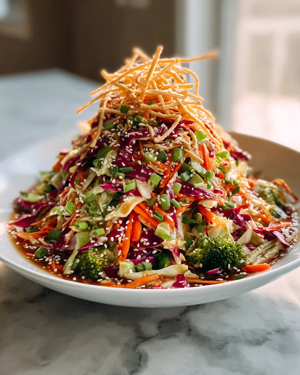 Knuspriger Asiatischer Krautsalat mit Suchtmachendem Sesam-Dressing