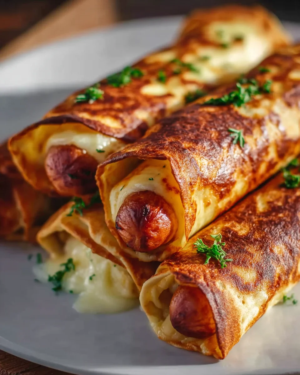 Gebackene Hot Dogs in Tortilla Teig – Lecker und einfach!