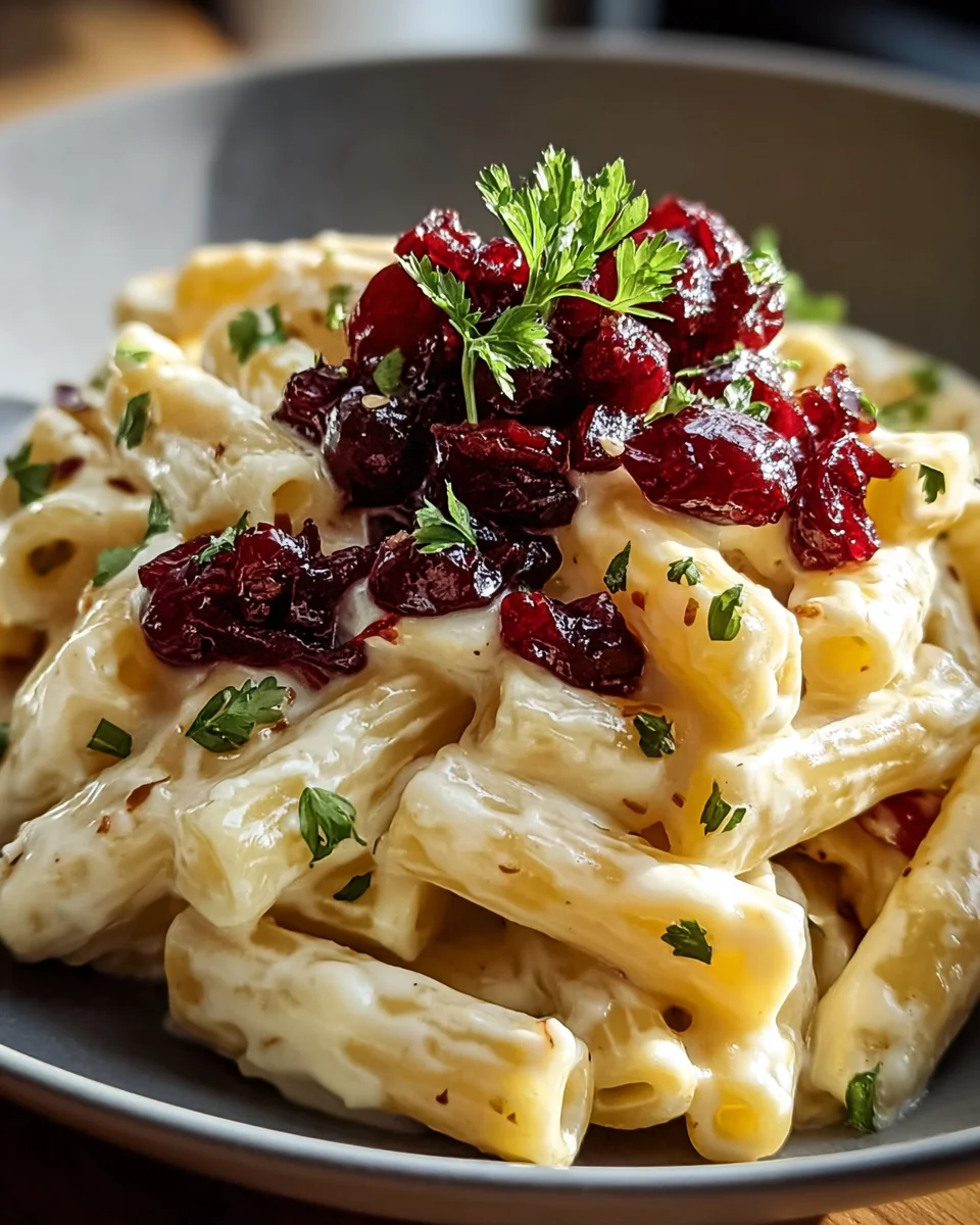 Brie Pasta mit Preiselbeer-Kompott: Schnell & Lecker!