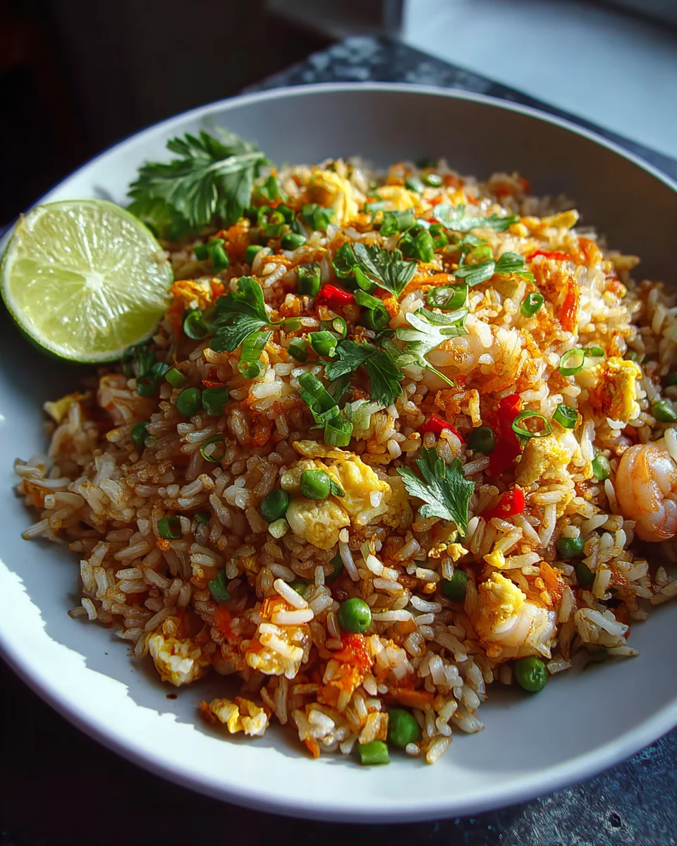 Authentisches Khao Pad Rezept: Thai Bratreis mit Rindfleisch