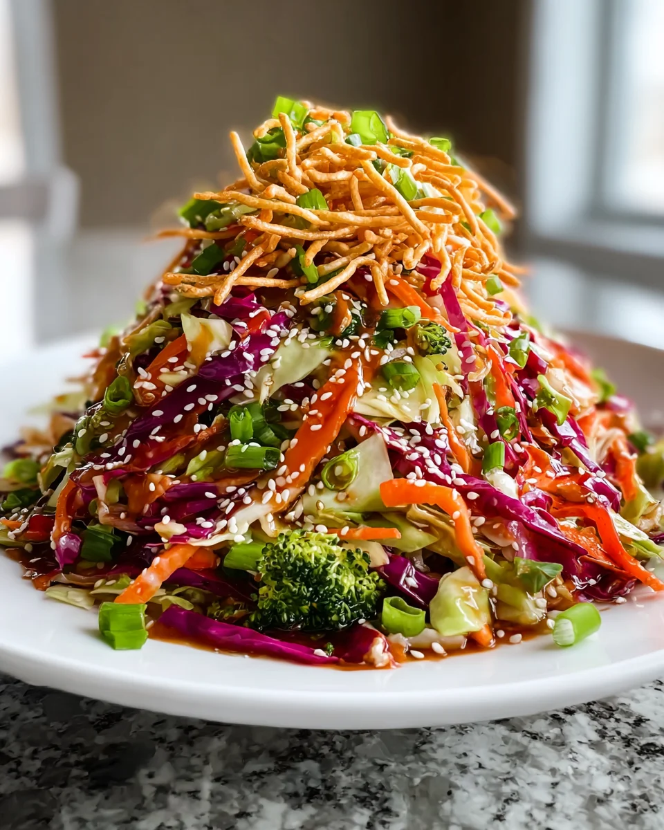 Knuspriger Asiatischer Krautsalat mit Suchtmachendem Sesam-Dressing
