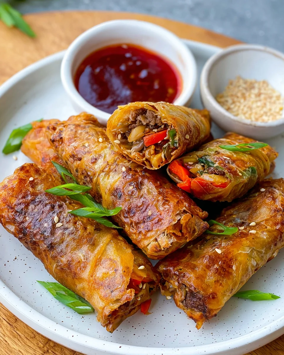 Crispy Frühlingsrollen aus dem Airfryer – Knuspriger Genuss!