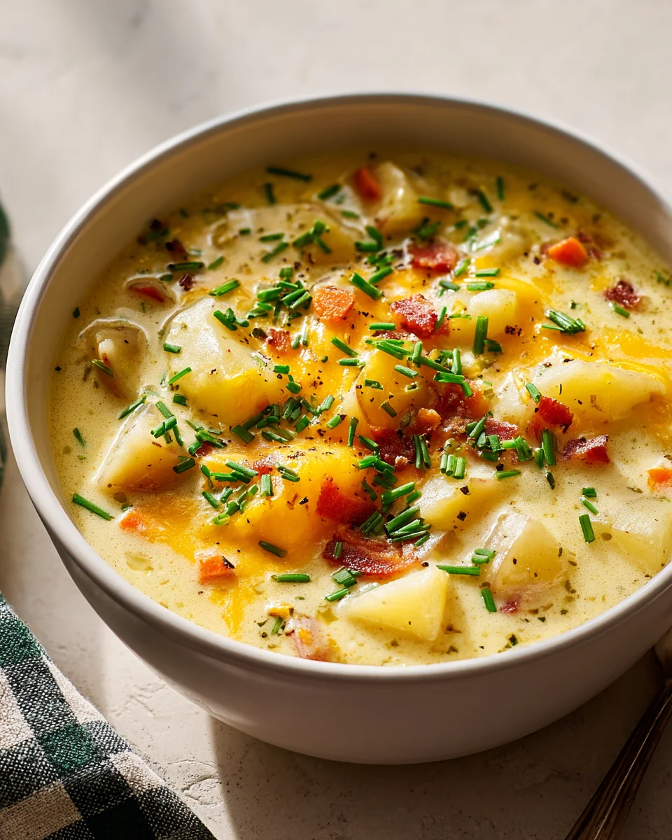 Leckere Loaded Baked Potato Soup – Wärmend & Herzhaft!