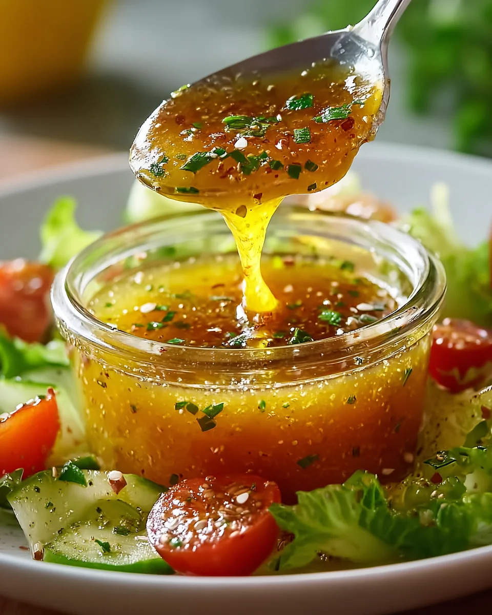 Perfekte Honig Senf Zitronen Vinaigrette für Salate
