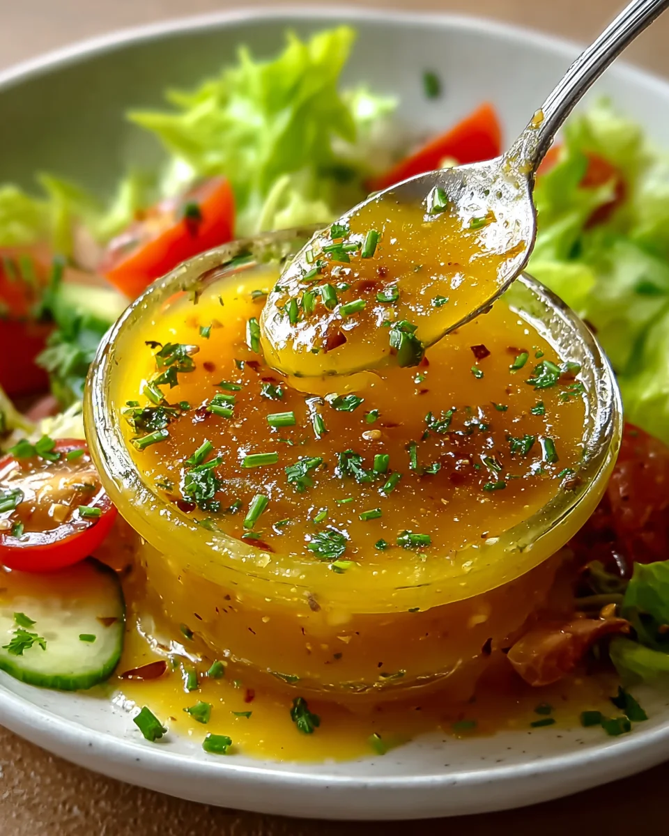 Perfekte Honig Senf Zitronen Vinaigrette für Salate
