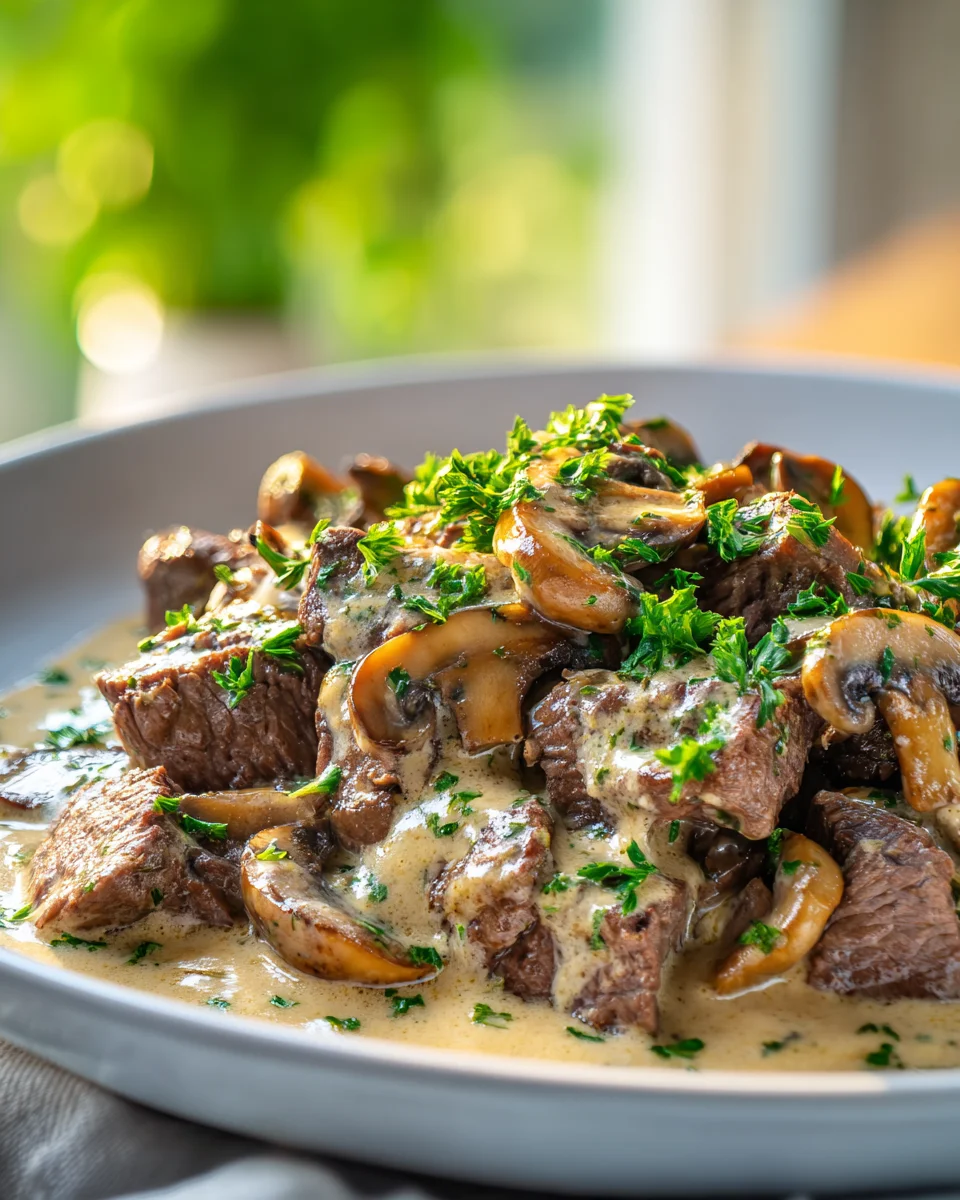 Cremiges Rindfleisch Stroganoff Pfanne – Schnell & Lecker