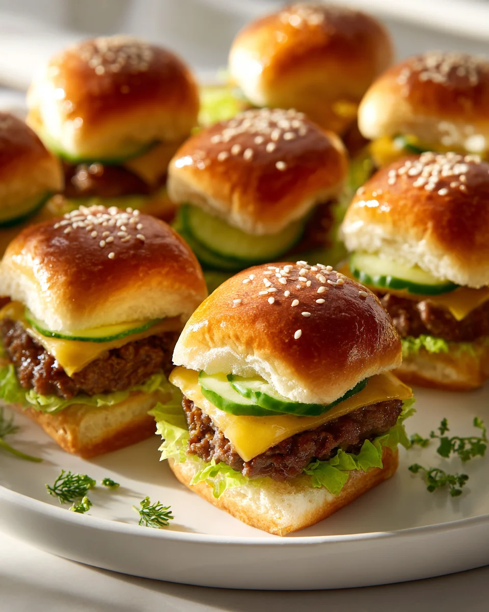 Big Mac Roll Häppchen mit Mini Brötchen: Der Party-Hit!